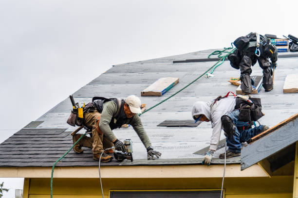 Professional Roof Installation technician working in Springwater, NY